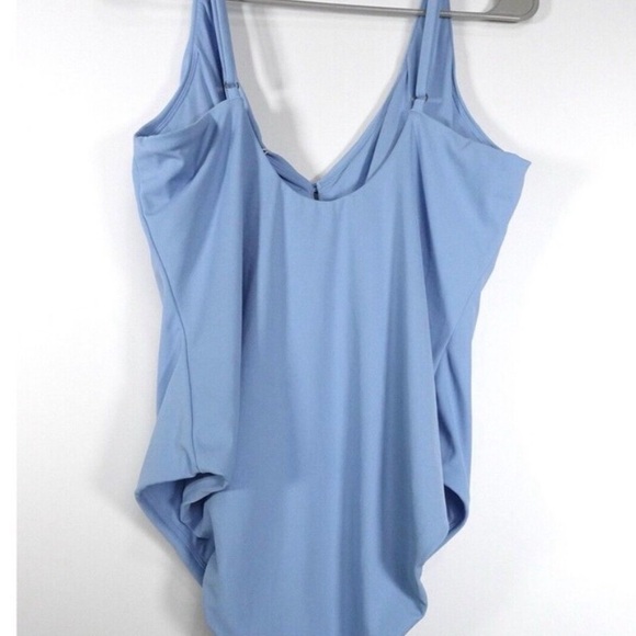 NWT Andie Swim Women's The Milos One Piece Swimsuit Sky Blue Size XL - Picture 4 of 9